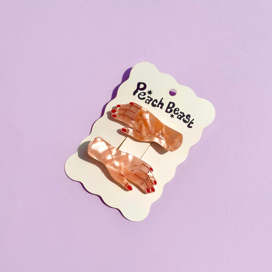 Doll Hands Hair Clip Set