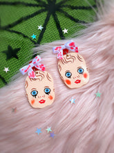 Load image into Gallery viewer, creepy babydoll earrings