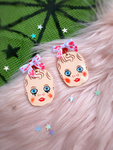 creepy babydoll earrings