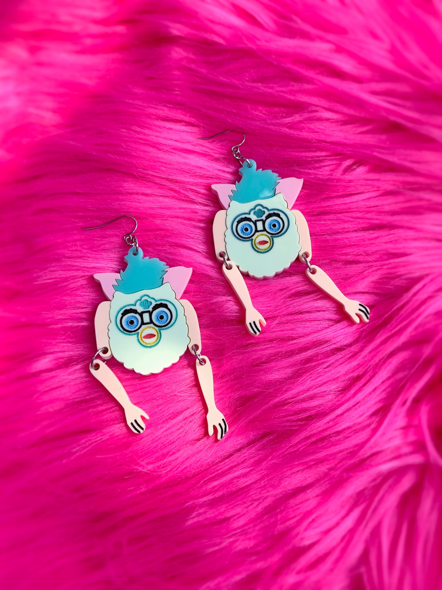 Cursed Furby Earrings