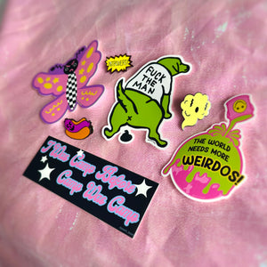 Mystery Sticker + Pin Bundle