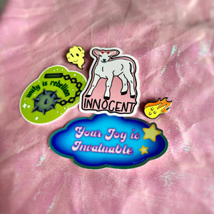 Mystery Sticker + Pin Bundle