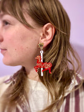 Load image into Gallery viewer, carousel horse earrings