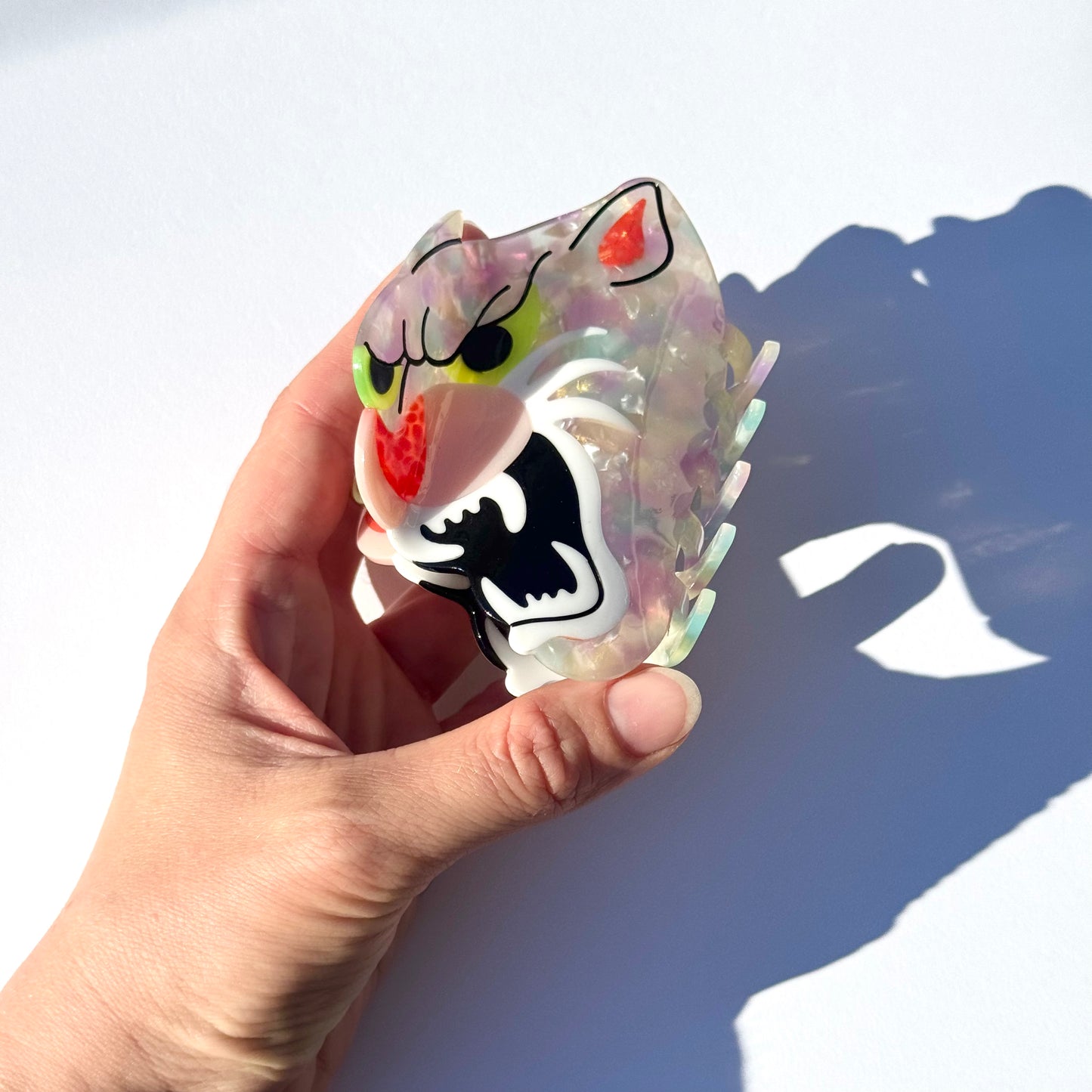 S-Pastel Leopard Head Claw