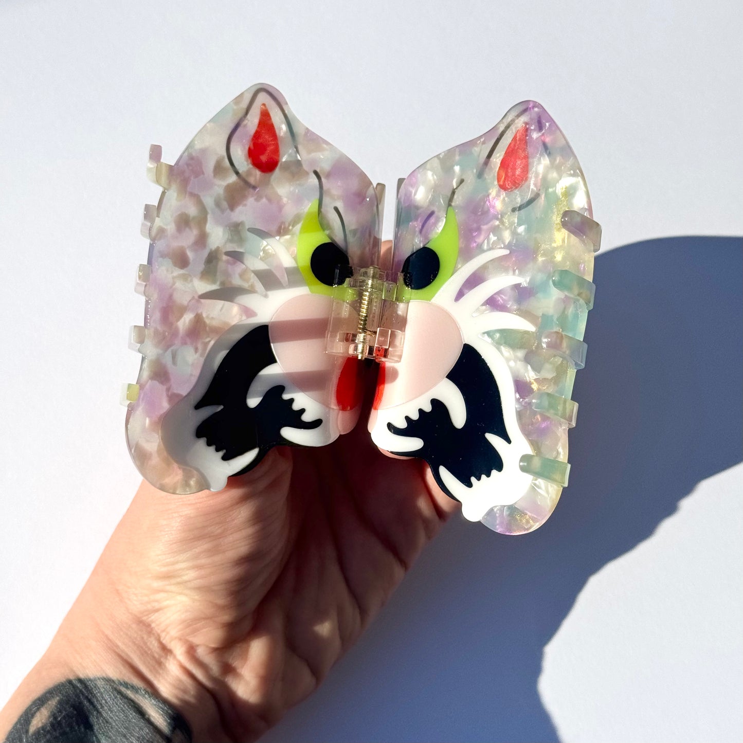 S-Pastel Leopard Head Claw