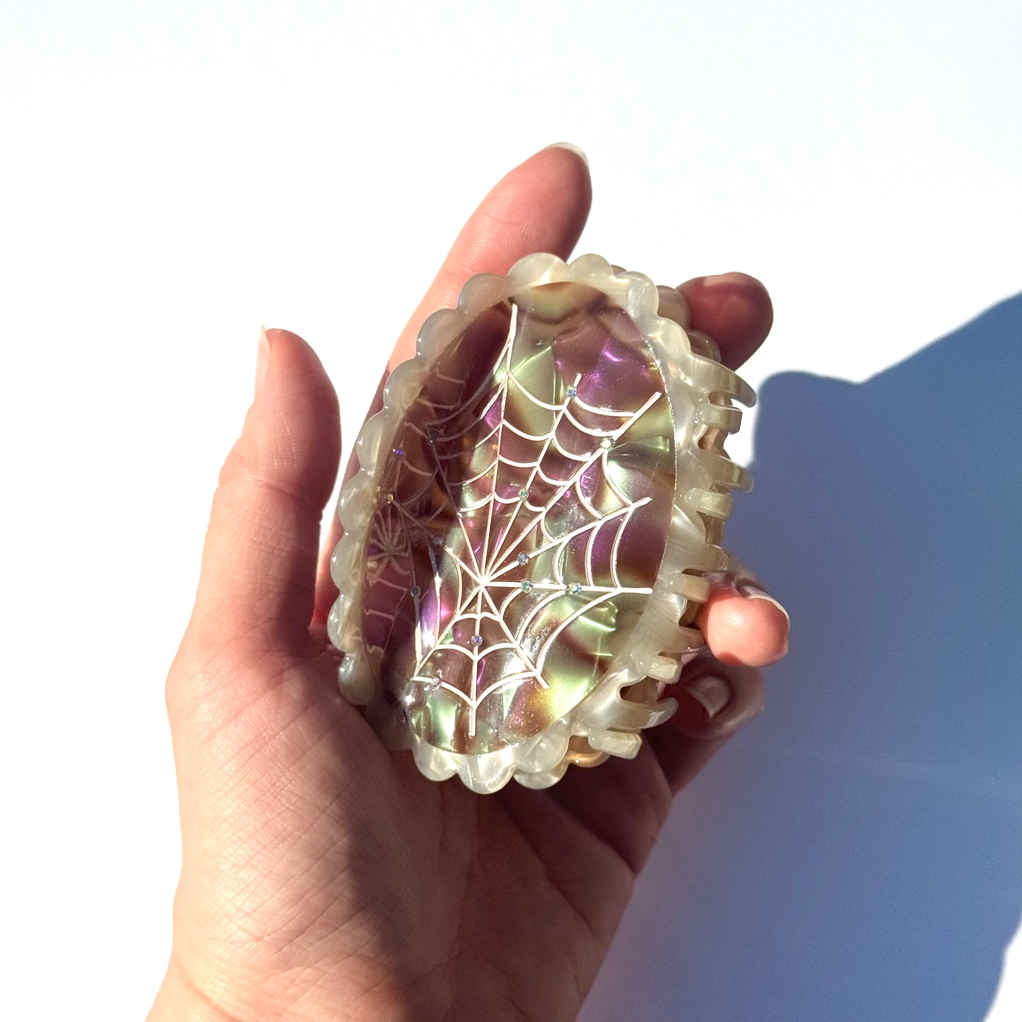 S-Spider Web Hair Claw