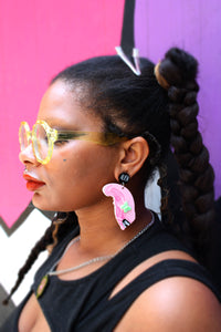 kawaii Alien earrings
