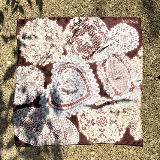 Vintage Doily Silk Scarf