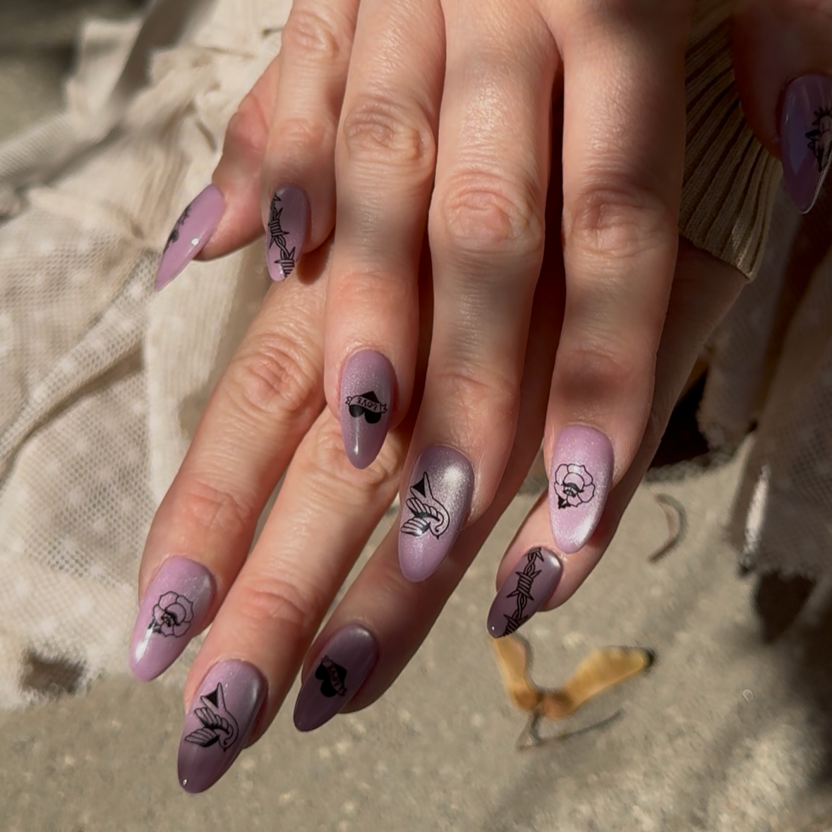 Tattoo Love Press-On Nails