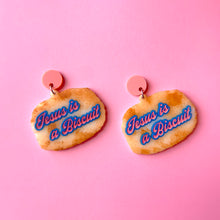 Load image into Gallery viewer, jesus is a biscuit earrings