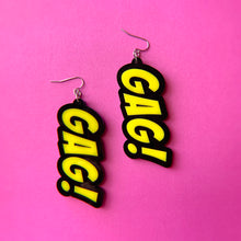 Load image into Gallery viewer, gagging on your eleganza earrings
