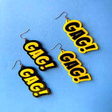Load image into Gallery viewer, gagging on your eleganza earrings
