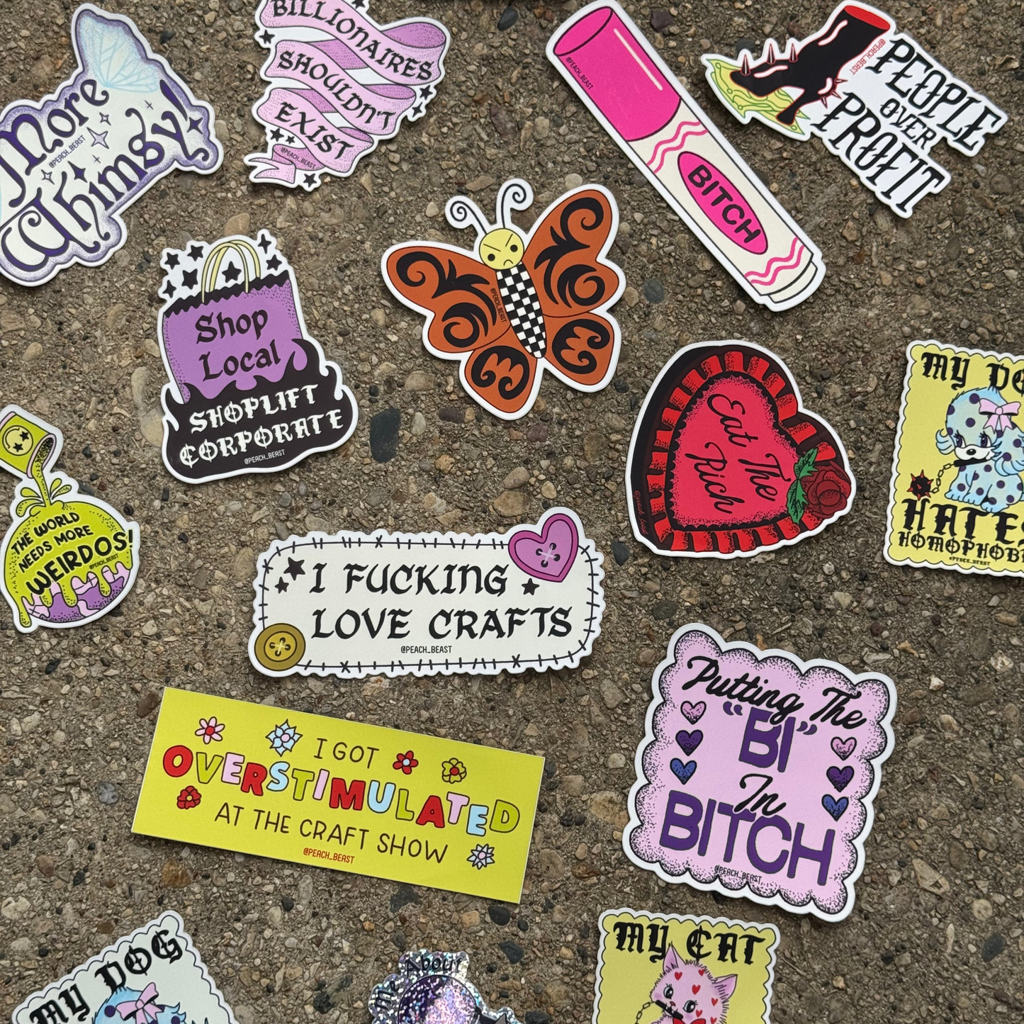 Putting The Bi In Bitch Sticker
