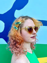 Load image into Gallery viewer, bitch hair clips green