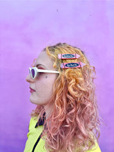 Load image into Gallery viewer, bitch hair clips pink
