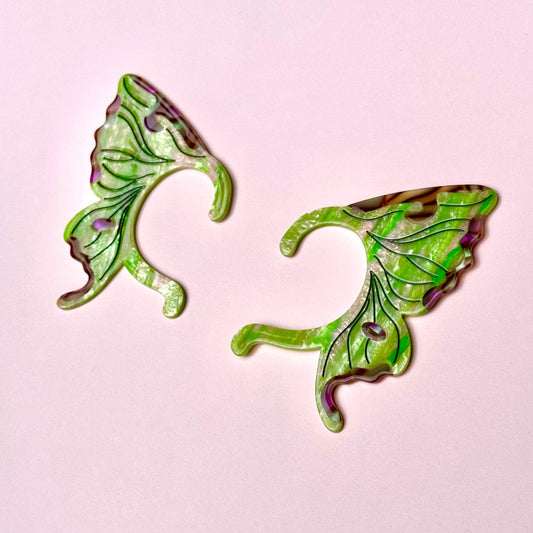 Luna Moth Ear Cuffs