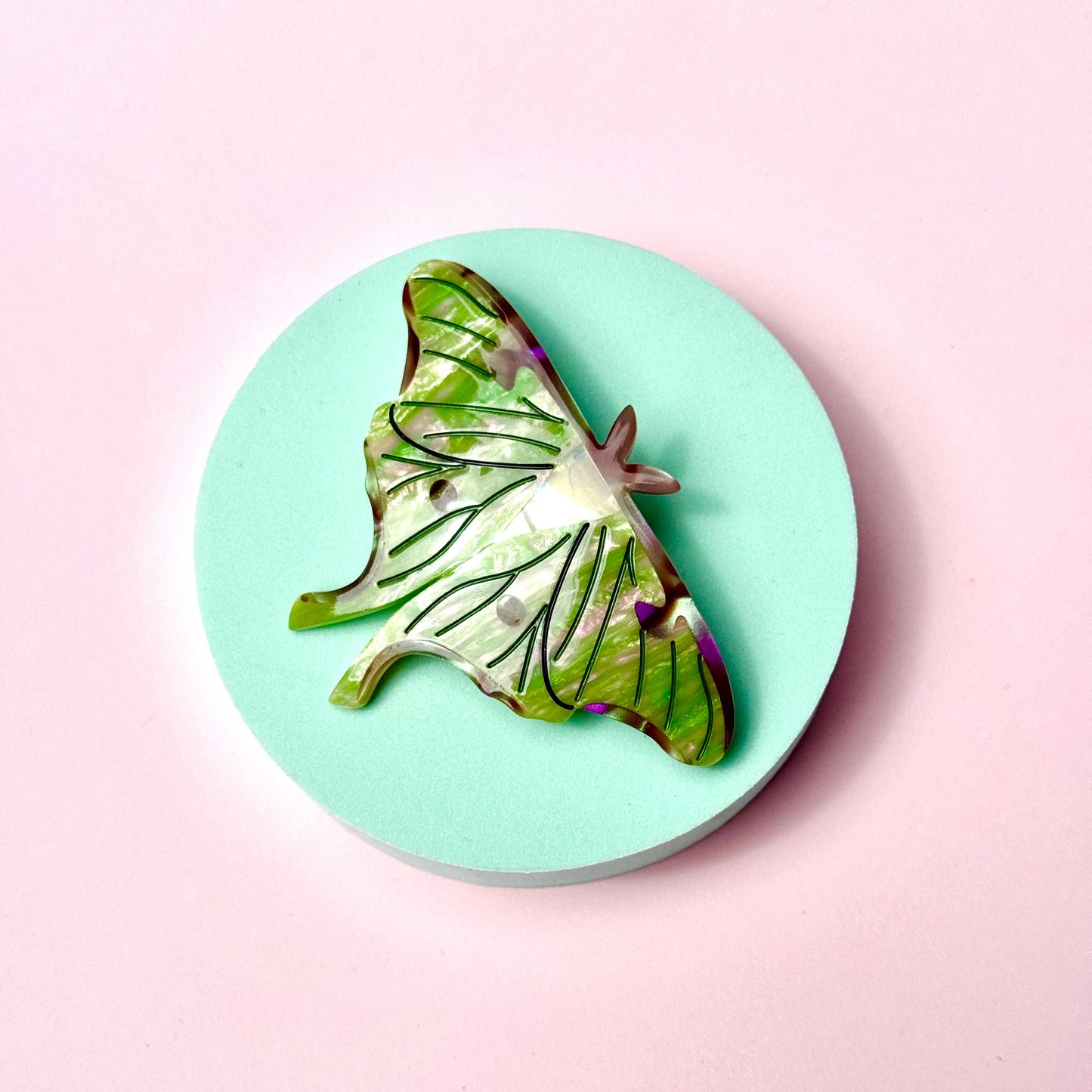 Luna Moth Hair Clip