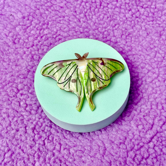 Luna Moth Hair Clip