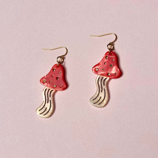 Magic Mushroom Earrings