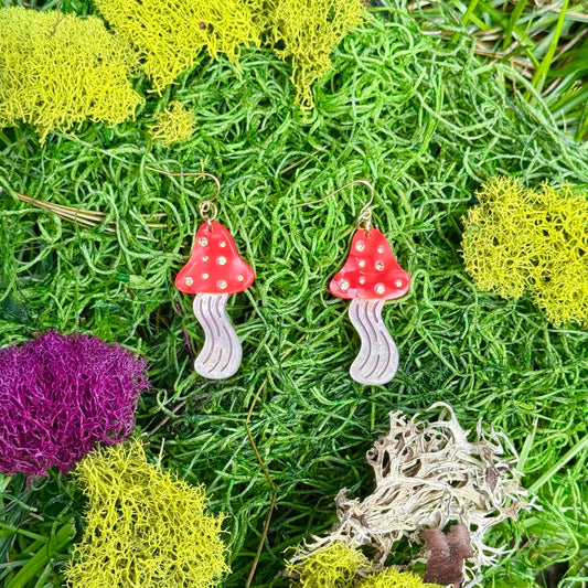 Magic Mushroom Earrings