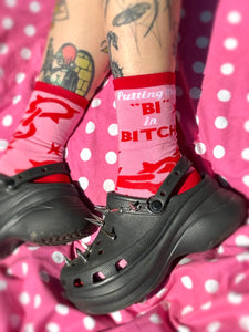 Putting The Bi In Bitch Socks