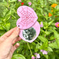 Pink Spider Web Pocket Mirror