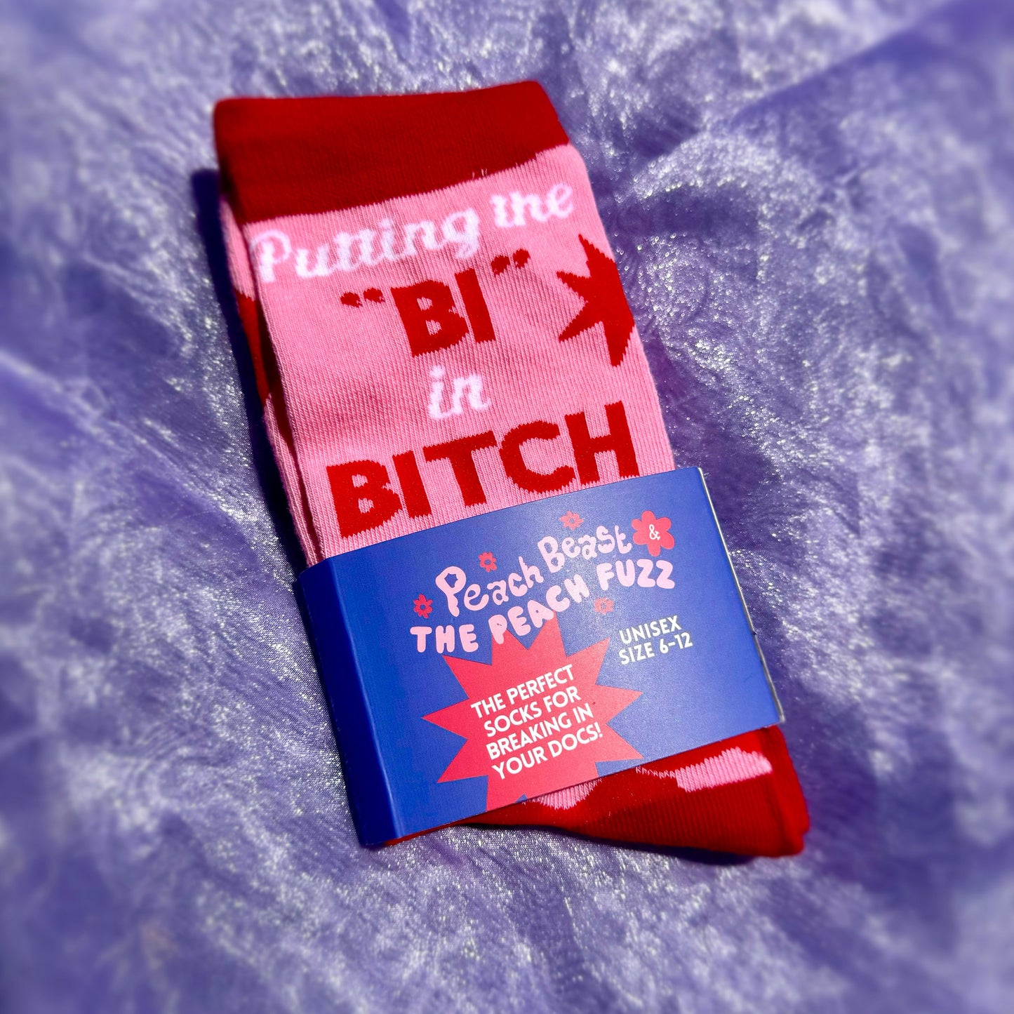 Putting The Bi In Bitch Socks