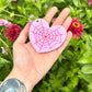 Pink Spider Web Pocket Mirror
