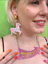 Load image into Gallery viewer, carousel horse earrings