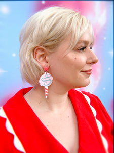 cotton candy earrings
