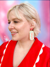 Load image into Gallery viewer, ticket stub earrings