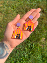 Load image into Gallery viewer, circus tent earrings