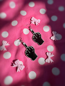 Middle Finger Earrings