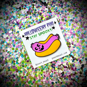 Halloweeny Enamel Pin