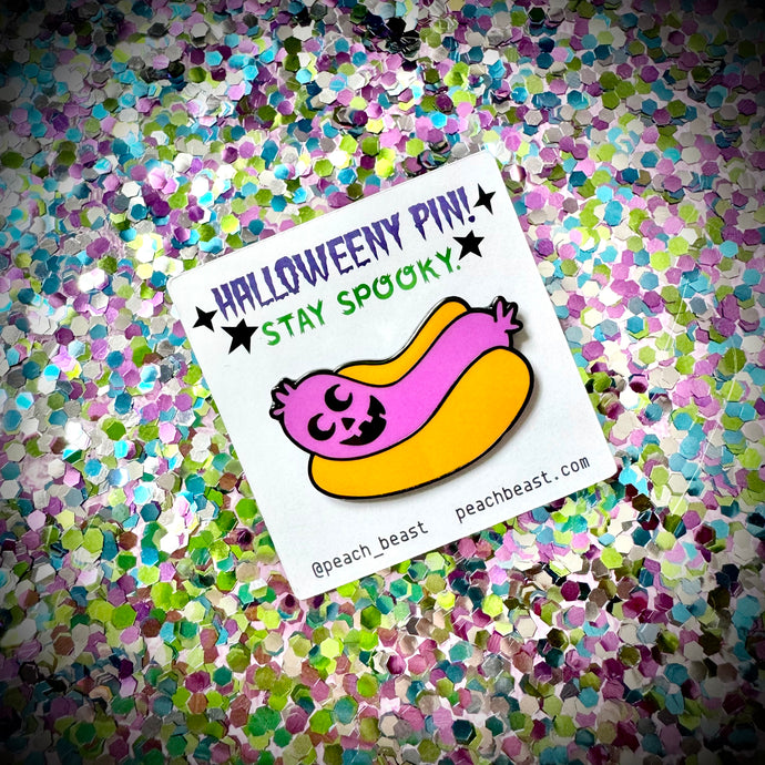 Halloweeny Enamel Pin