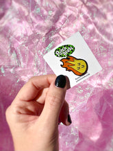 Load image into Gallery viewer, happy flame enamel pin