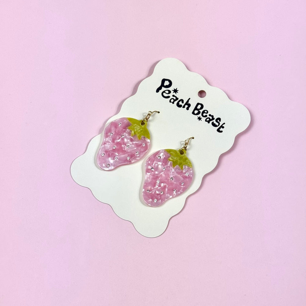 Strawberry Sparkle Earrings