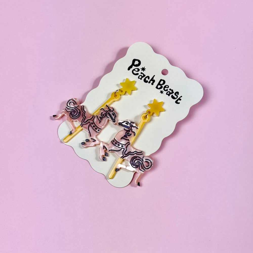 Carousel Horse Earrings