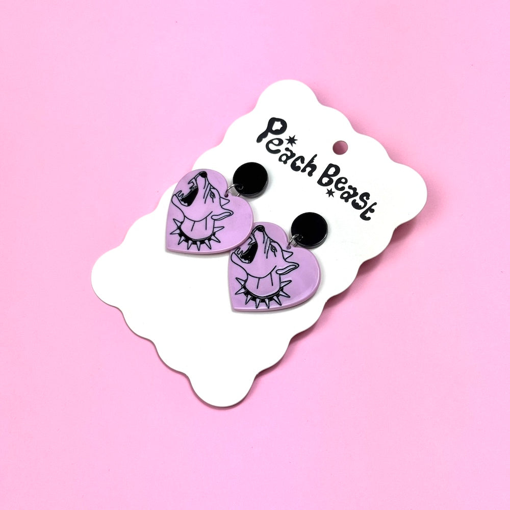 Dog Tattoo Earrings