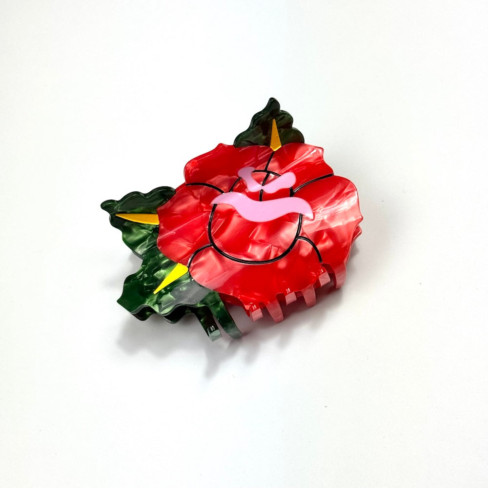 Rose Tattoo Hair Claw