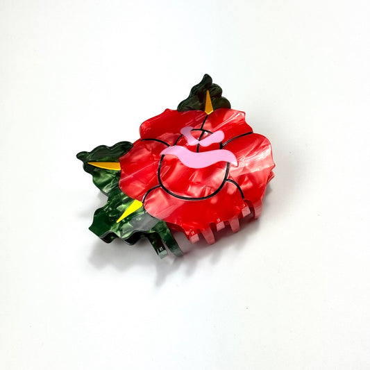 Rose Tattoo Hair Claw