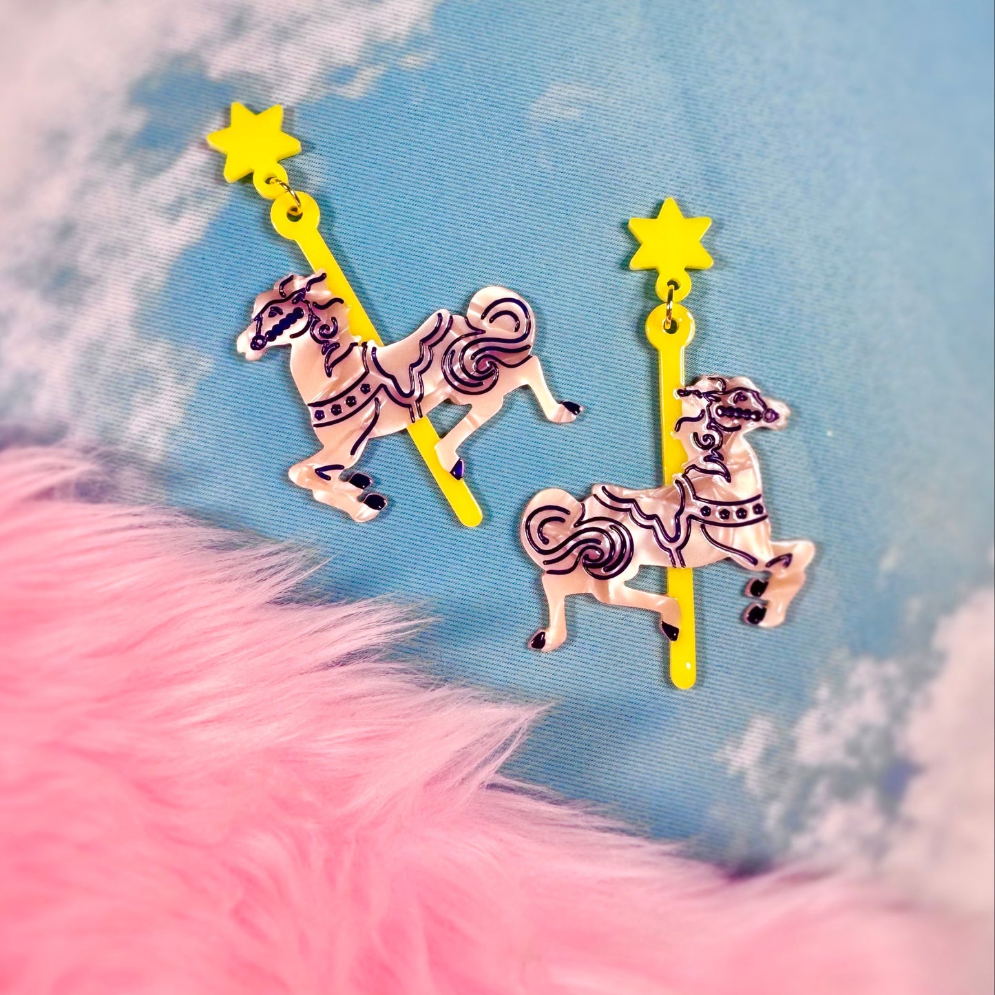 Carousel Horse Earrings