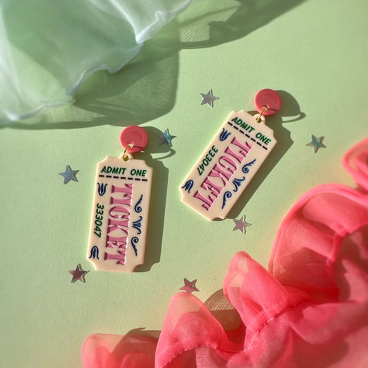 Ticket Stub Earrings