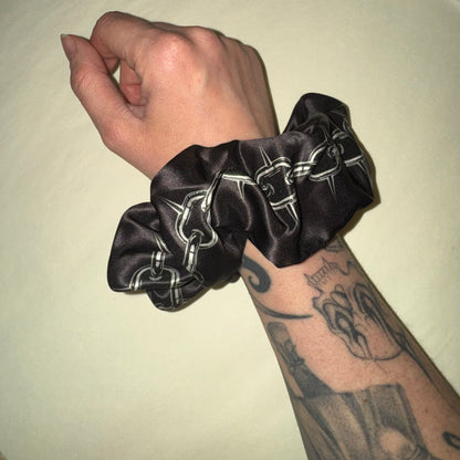 Chain Silk Hair Scrunchie