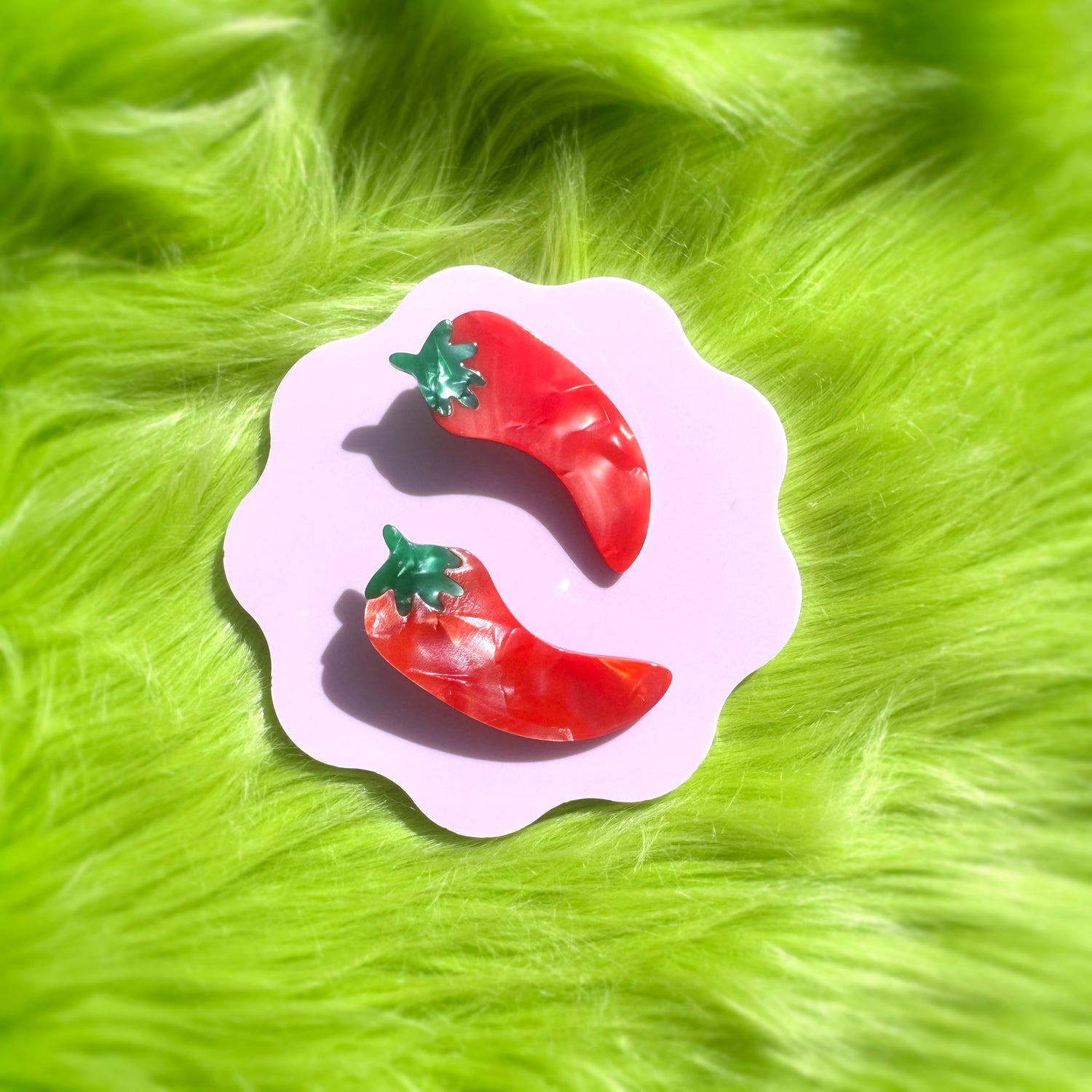 Hot Pepper Hair Clips