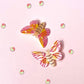 Rosy Maple Moth Hair Clip Set