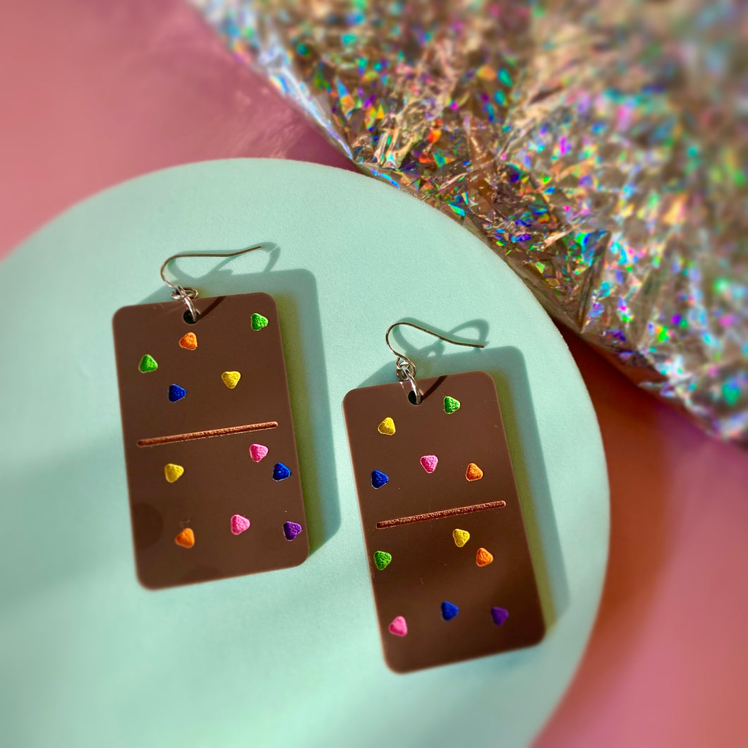 magic brownie earrings