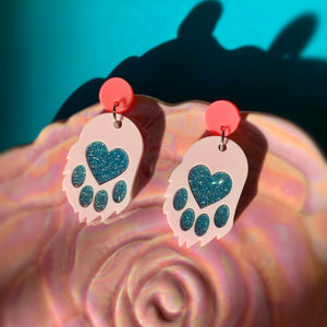 toe beans earrings