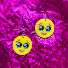Load image into Gallery viewer, pleading emoji earrings