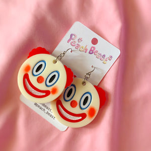 clown emoji earrings